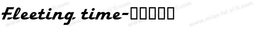 Fleeting time字体转换